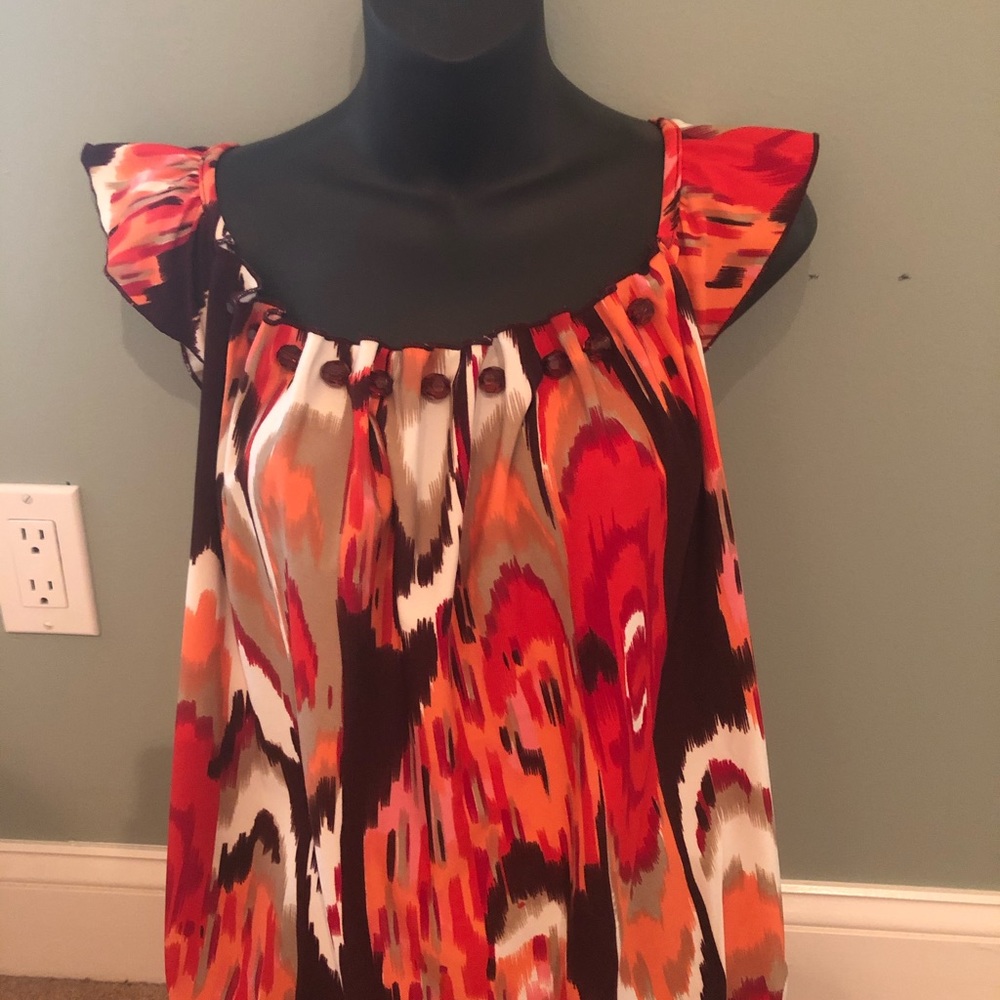 Multi colored blouse from Dress Barn